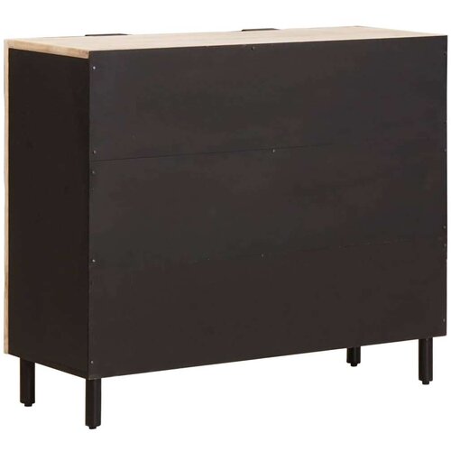  Kreveta Fin&amp;scaron; bijelog pranja 90 x 33 5 x 75 cm Čvrsto drvo manga Slike