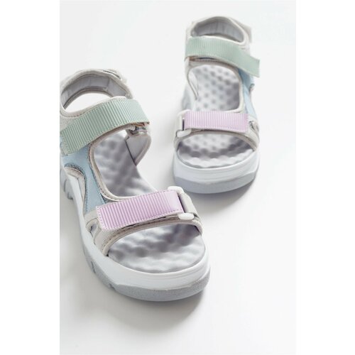 LuviShoes Women's Gray Sandals 4740 Slike