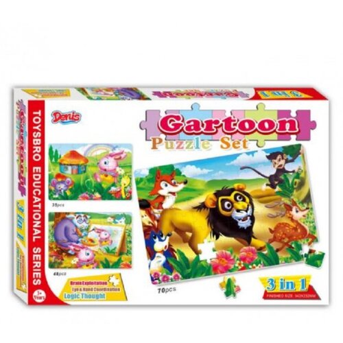 ED Puzzle / Slagalica set Životinje iz bajke 3/1-153 kom Cijene