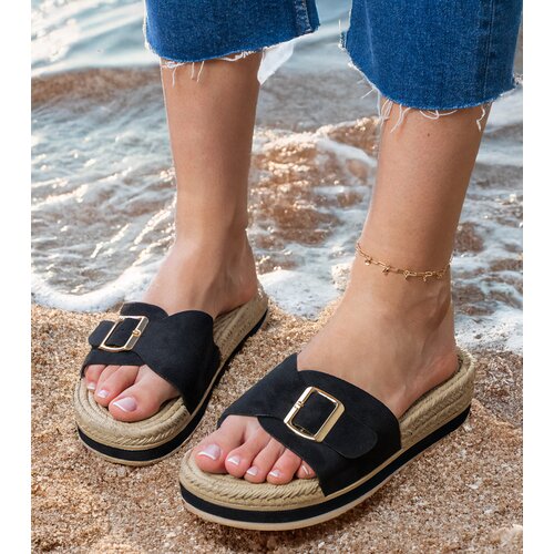 D/CEO Umsa leopard print platform slides with a buckle on the strap Cene