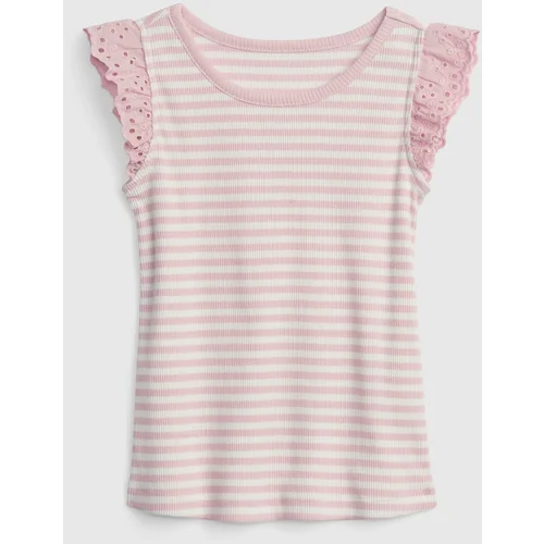 GAP Kids Striped T-shirt with Frill - Girls