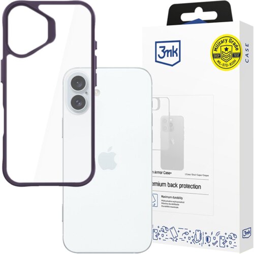 3mk SATIN ARMOR OVITEK + VIJOLIČEN OVITEK ZA APPLE IPHONE 16 OVITEK, (21969783) Cene