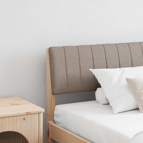 vidaXL Tapecirani uzglavlje Sivo-smeđa 200 cm Čvrsto borovo drvo Cene