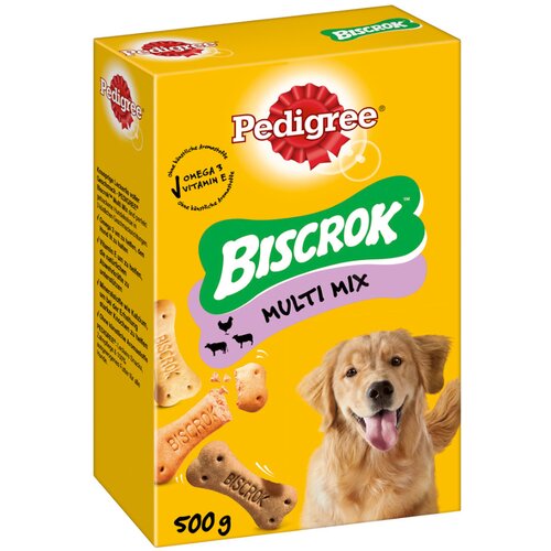 Pedigree Biscrok v 3 slastnih okusih - Varčno pakiranje: 6 x 500 g Slike