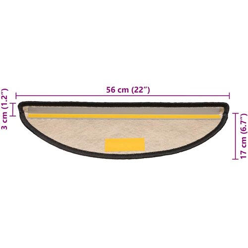  Samoljepljivi otirači za stepenice 30 kom 56x17x3 cm antracit Slike
