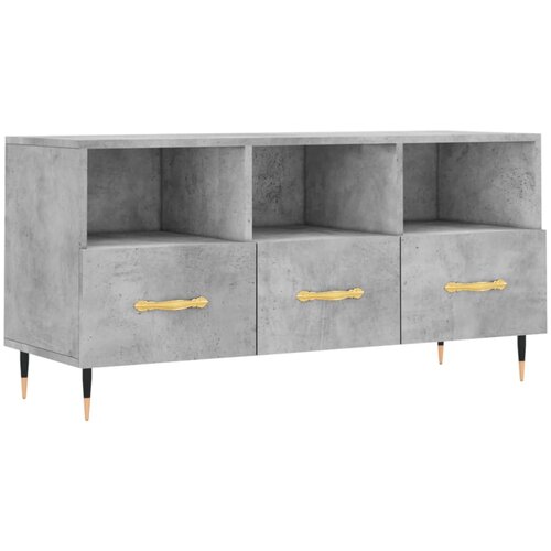 Maison Chic TV omarica - TV stojalo - Televizijska omarica betonsko siva 102x36x50 cm inženirski les, (21701171) Cene