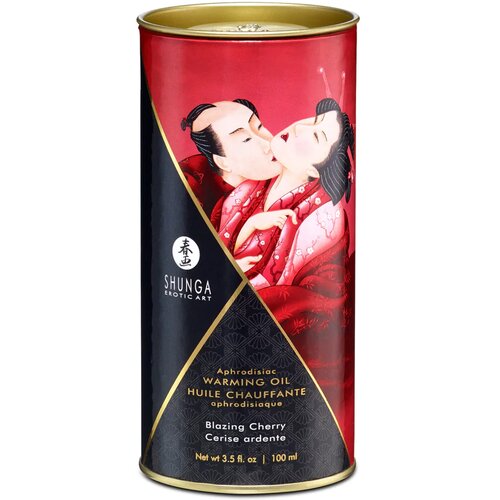 Shunga Afrodizično grelno olje - Blazing Cherry, 100 ml Slike