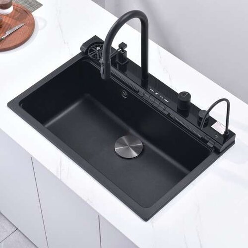Inter Ceramic sudoper + slavina Aquaris Smart + filter za vodu, mat crna Cijene