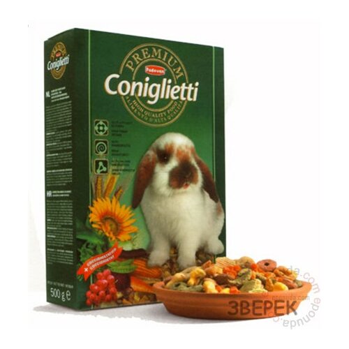 Padovan hrana za zečeve Premium Coniglietti, 500 g Cene
