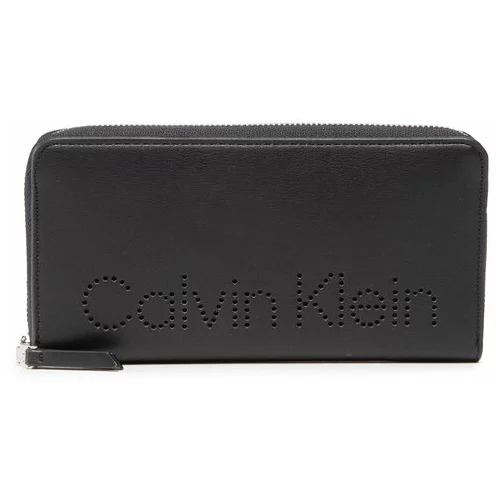Calvin Klein Velika ženska denarnica Ck Set Wallet Z/A Lg K60K609191 Črna