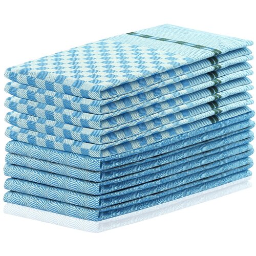 DecoKing set od 10 pamučnih plavih kuhinjskih krpi Louie, 50 x 70 cm Slike