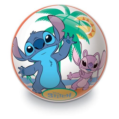 STITCH lopta PVC 23 cm &amp;ndash; &amp;scaron;arena i kvalitetna lopta za igru Slike