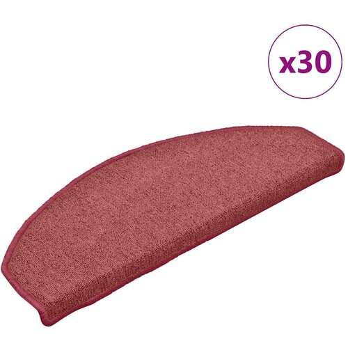 vidaXL Podloge za stopnice 30 kosov rdeča 65x24x4 cm Cene