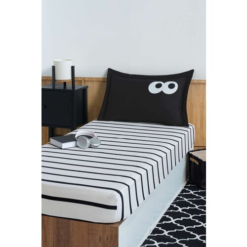 Lessentiel Maison Komplet posteljine Funny, 100x220 cm, Crno-beli Cene
