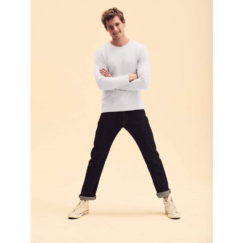Fruit Of The Loom White Men&amp;#039;s T-shirt Original Sleeve Slike