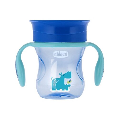 Chicco no spill ča&amp;scaron;a perfect 360 stepeni,12+,plava ( A092841 ) Slike