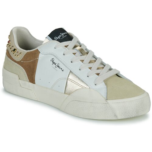 PepeJeans Nizke superge MILAN CRYSTAL W Bela Slike