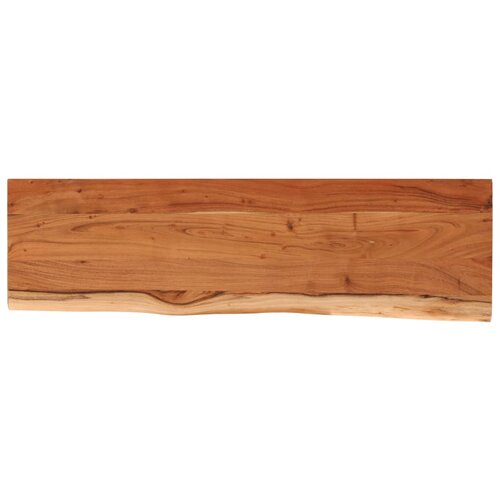 VidaXL Zidna polica 110x30x3,8 cm pravokutna bagremovo drvo živi rub Slike