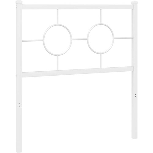  Metalno uzglavlje bijelo 80 cm Slike