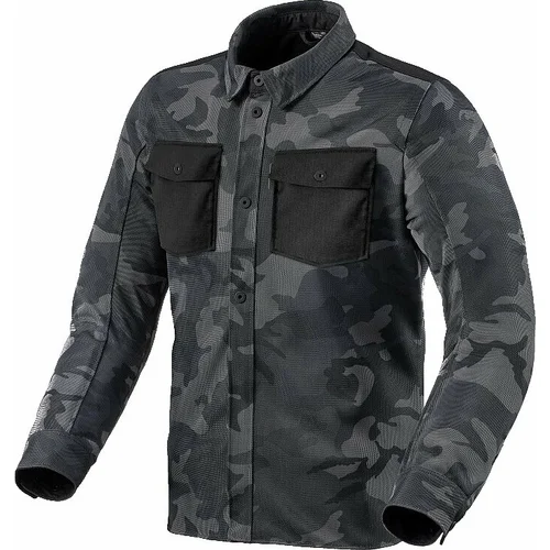 Rev'it! Overshirt Tracer Air 2 Camo Dark Grey 2XL Kevlar košulja