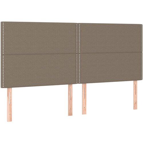 Maison Chic Posteljno vzglavje - Vzglavna omarica 4 kosa taupe 90x5x78/88 cm blago, (22077266) Cene