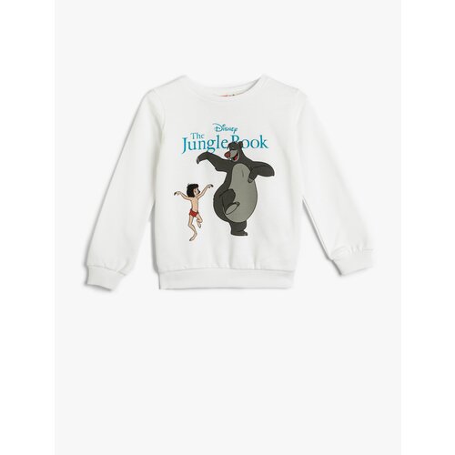 Koton Disney Sweat Jungle Book Printed Licensed Crew Neck Long Sleeve Raised Cotton Slike