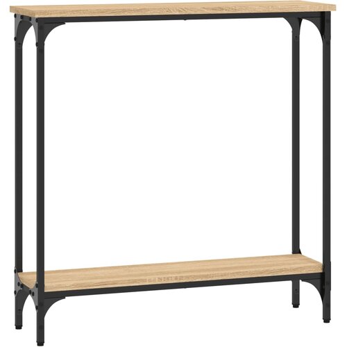 Maison Chic konzolna miza - miza ob steni sonoma hrast 75x22,5x75 cm inženirski les, (21786558) Cene