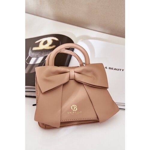  Small Bag With Bow Dark Beige Nesehe Slike