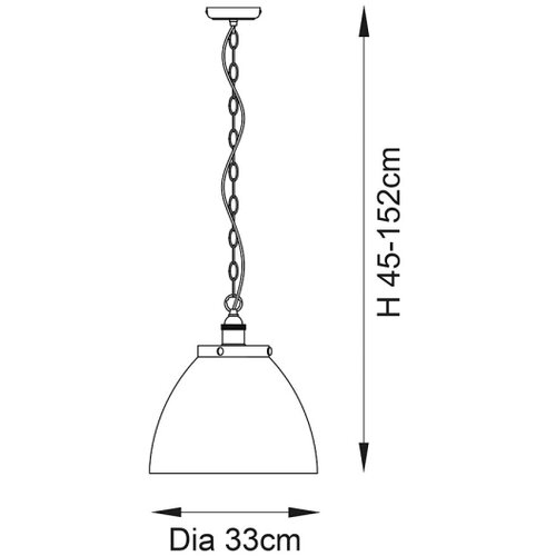 Endon 102926 - Luster na lancu HANSEN 1xE27/10W/230V mesing Slike