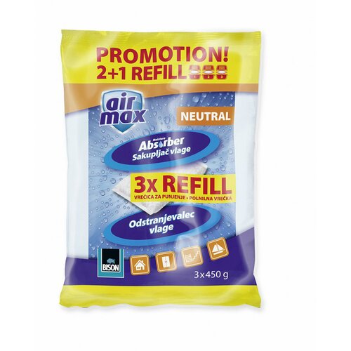 Bison polnilna vrečka za odstranjevalec vlage air max (3 x 450 g; 2 + 1 polnilo gratis) Cene