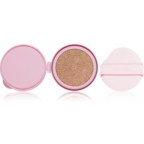 A'pieu Waterlock Comfort Veil Cushion dolgoobstojni tekoči puder v gobici nadomestno polnilo odtenek 23 Latte 15 g Cene
