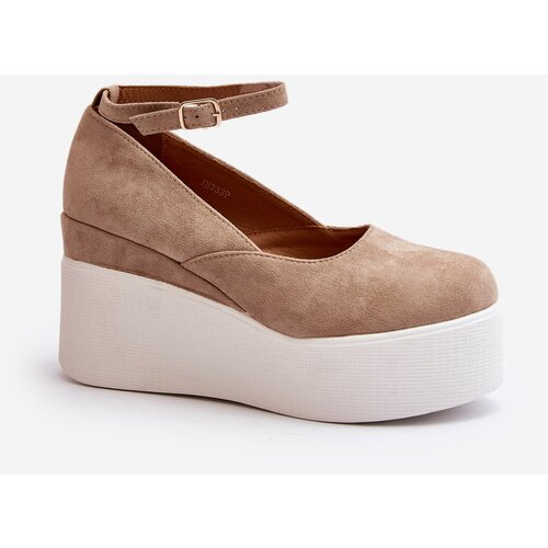 Kesi Women&amp;#039;s beige espadrilles Malla Wedge Slike