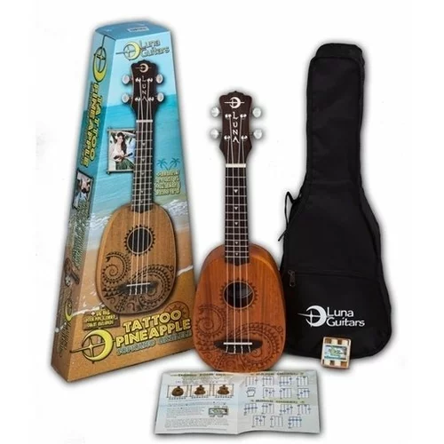 Luna UKE TATTOO Soprano ukulele Hawaiian Tattoo Design