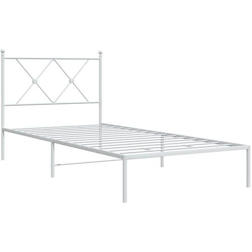  okvir za krevet s uzglavljem bijeli 90 x 190 cm Slike