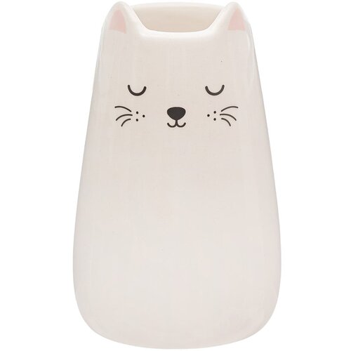 Sass & Belle Kremno bela vaza iz dolomita (višina 10,5 cm) Cat – Cene