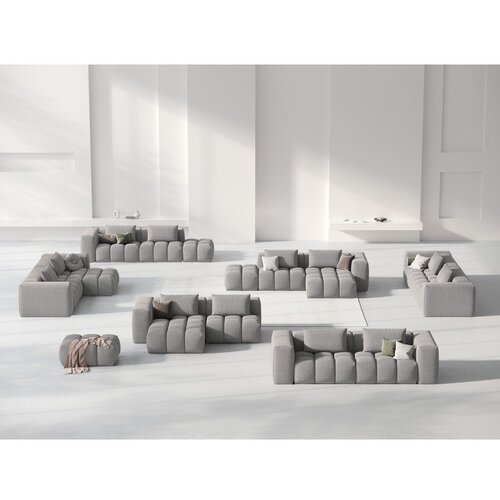Cosmopolitan Design Siva kotna sedežna garnitura (levi kot/z ležalnikom) Verona &amp;ndash; Slike