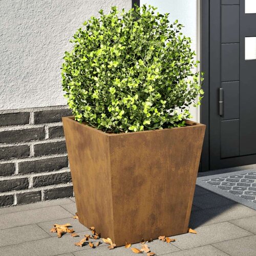 vidaXL Vrtno korito 2 kosa 40x40x40 cm korten jeklo Cene