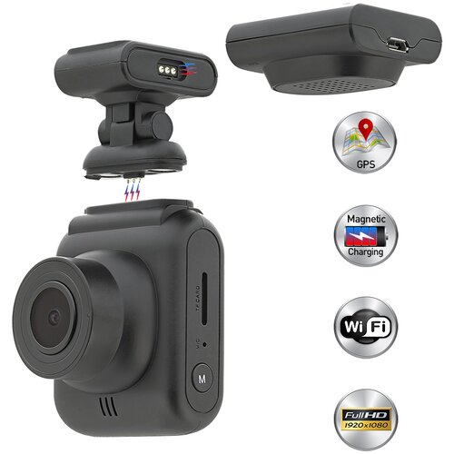 Tellur patrol dashcam dc2 gps full hd 1080p crna auto kamera ( 008-0065 ) Cene