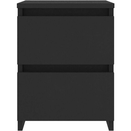 VidaXL Noćni ormarići 2 kom crni 30 x 30 x 40 cm od iverice Slike