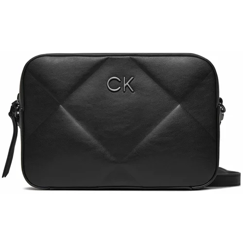 Calvin Klein RE-LOCK QUILT CAMERA BAG Crna