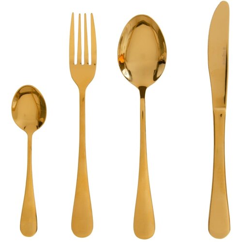 Ixia Pribor 24 kom od nehrđajućeg čelika u zlatnoj boji – Cene