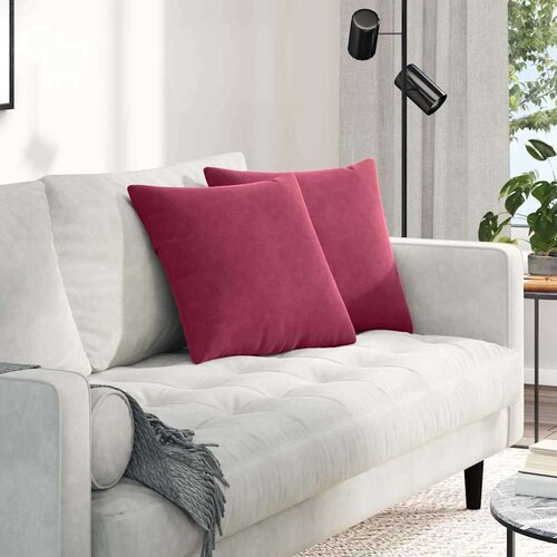 vidaXL jastučići za sofu 2 pcs vinska crvena 45 x 45 cm Cijene