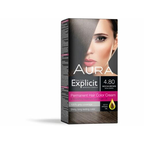Aura boja za kosu explicit 4.80 moka smeđa Cene