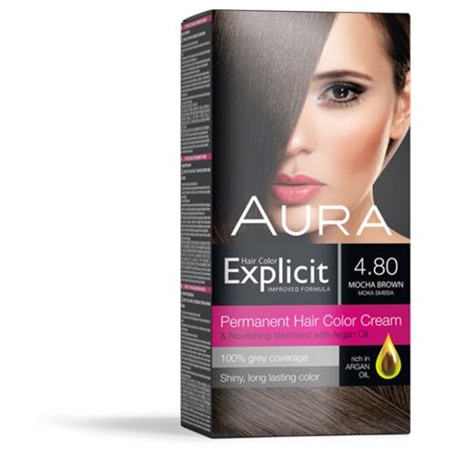 Aura EKSPLICIT Boja za kosu 4.80 NOVA moka smeđa Cijene