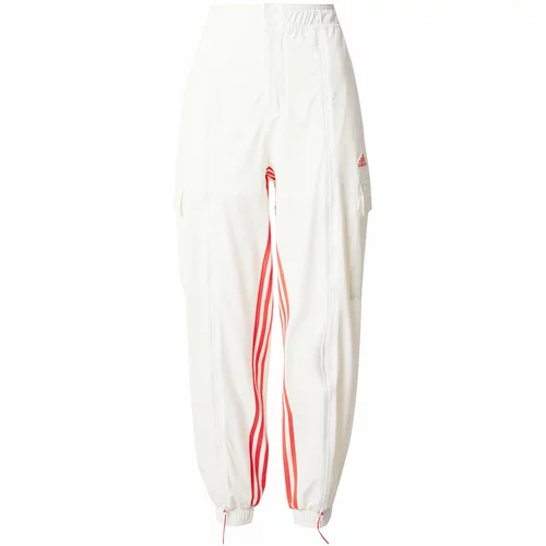 ADIDAS SPORTSWEAR Športne hlače 'Dance All Gender Versatile' rdeča / bela