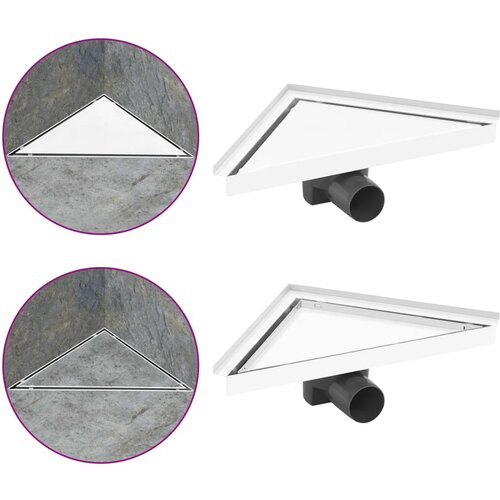 VidaXL Odvod za tu&amp;scaron; s 2-u-1 poklopcem 25 x 25 cm nehrđajući čelik Slike