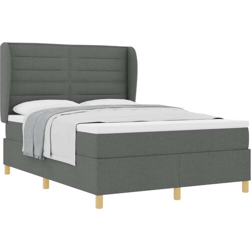  Podna opruga s madracem Tamno siva 90x190 cm Tamno siva tkanina - Tamno siva 140 x 190 cm Dizajn linija Slike