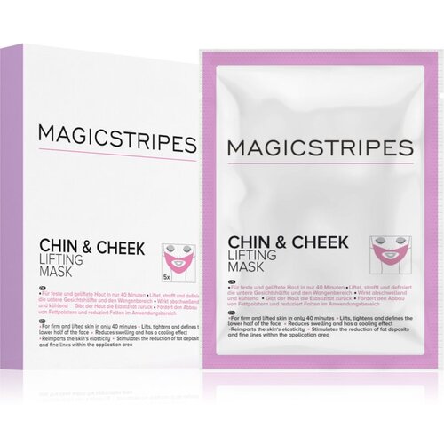 MAGICSTRIPES Chin &amp;amp; Cheek Lifting Mask učvr&amp;scaron;ćujuća hidrogel maska za bradu i lice 5 kom Slike