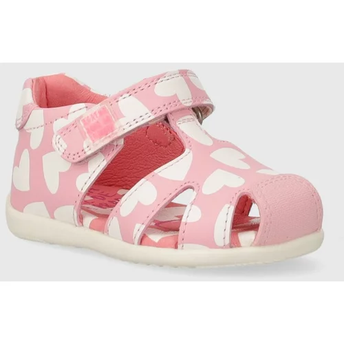 Agatha Ruiz De La Prada Otroški usnjeni sandali roza barva