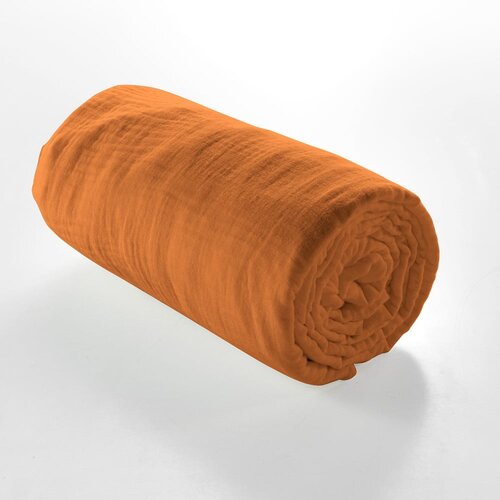 Douceur d int&amp;eacute;rieur Oranžna/rjava rjuha iz muslina 140x190 cm Angelia &amp;ndash; Slike